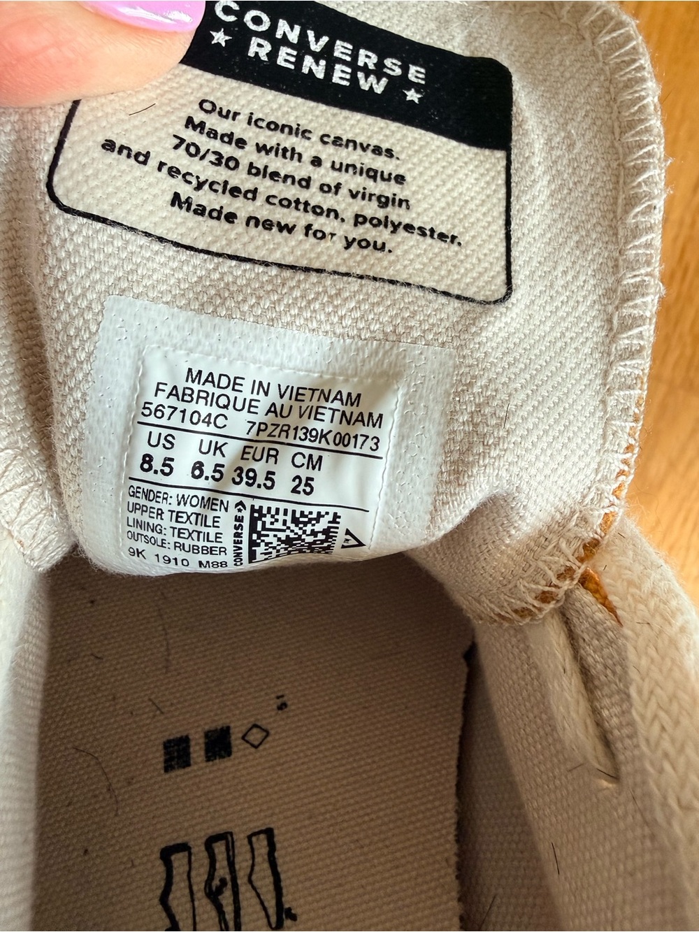Converse Renew Mustard Yellow Canvas Low-Tops Made From New & Recycled Material - Picture 6 of 7
